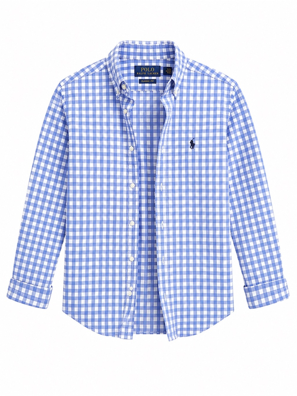 Polo by Ralph Lauren Light Blue & White Gingham Button-Down Shirt - Picture 4 of 5